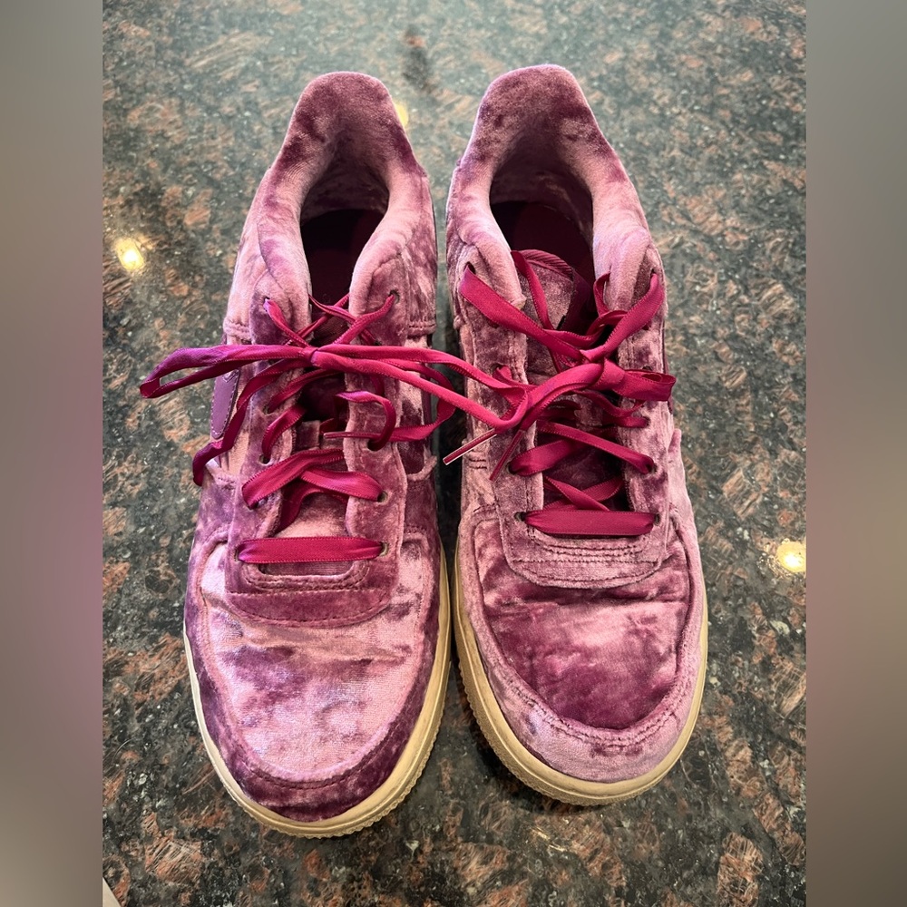 Purple Suede Nike Air Force Ones